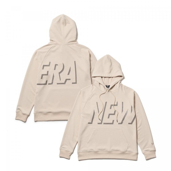 NEWERA ニューエラ ドライスウェット プルオーバーフーディー Shadow Logo サンドベージュ Performance Apparel 14410189