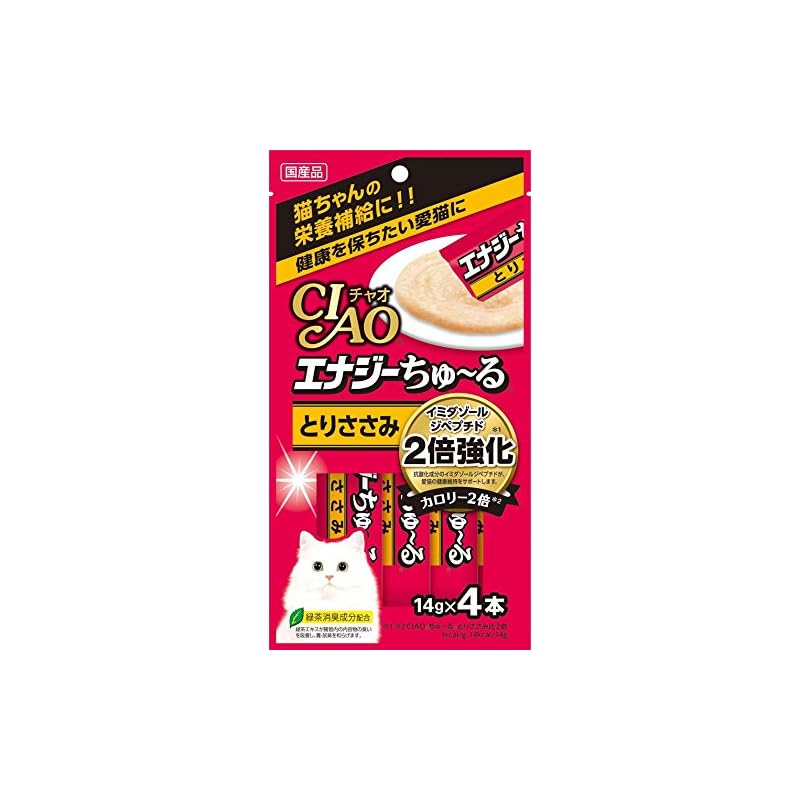 （まとめ買い）いなばペットフード CIAO エナジーちゅる とりささみ 14g4本 SC-163 猫用 【16】 5,338円