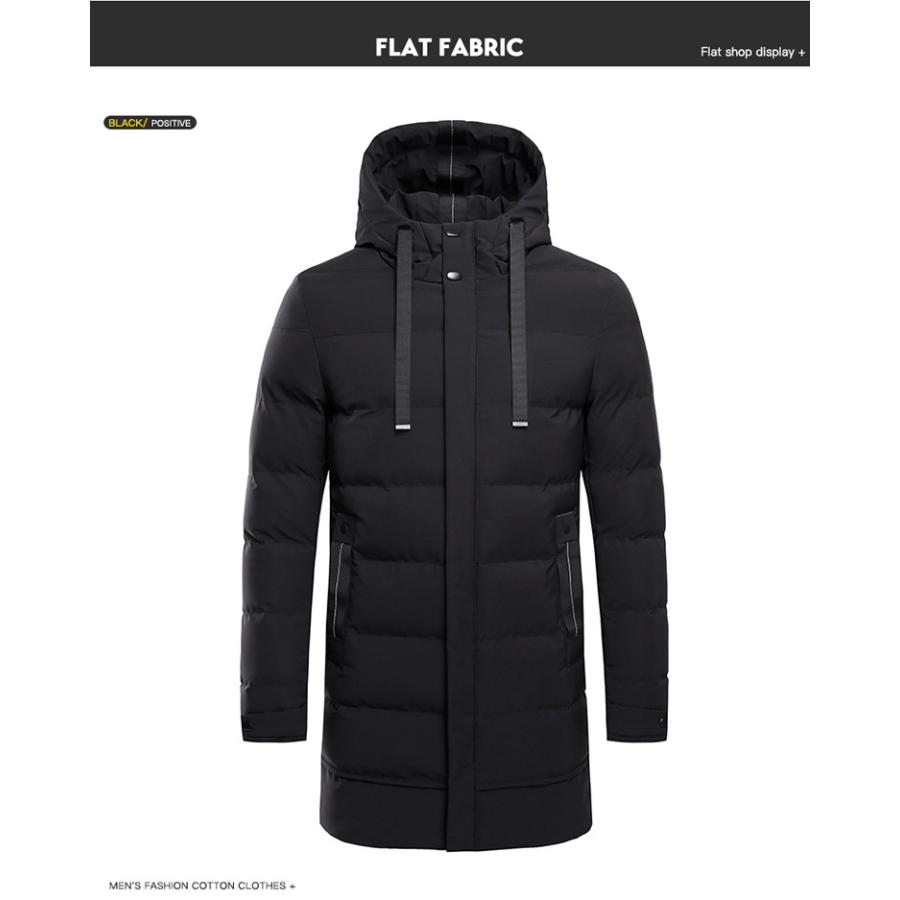 ダウンコート 中綿コート メンズ ロングコート フード付き ジャケット 中綿入り 防寒 秋冬 暖かい アウター カジュアル おしゃれ 寒さ対策