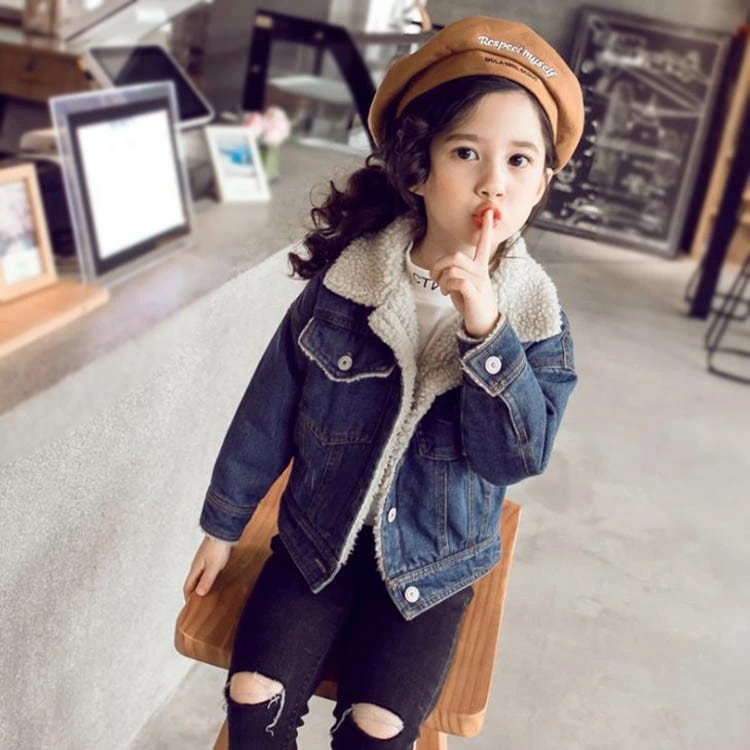 【即納】韓国子供服 デニムコート 裹ボア 女子 キッズ デニム アウター 子供用 トップス 冬服 ジャケット 女子 子ども 防寒 コート ジャケット 秋 女子