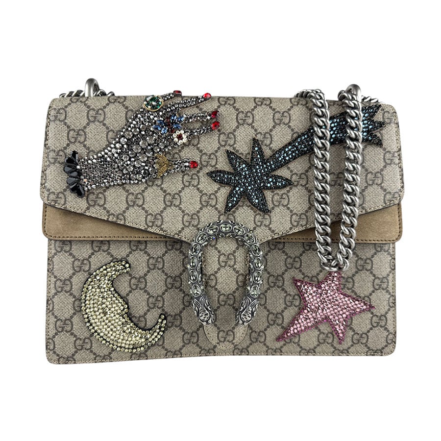 グッチ GUCCI ショルダーバッグ ディオニソス GGスプリームキャンバス/ラインストーン ブラウン/マルチカラー レディース 403348 z7820