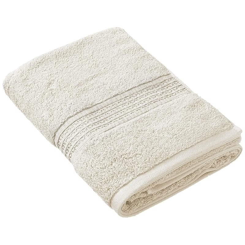 即納：今治タオル バスタオル イデアゾラプレミアムボーダー ホテル シャワータオル アイボリー