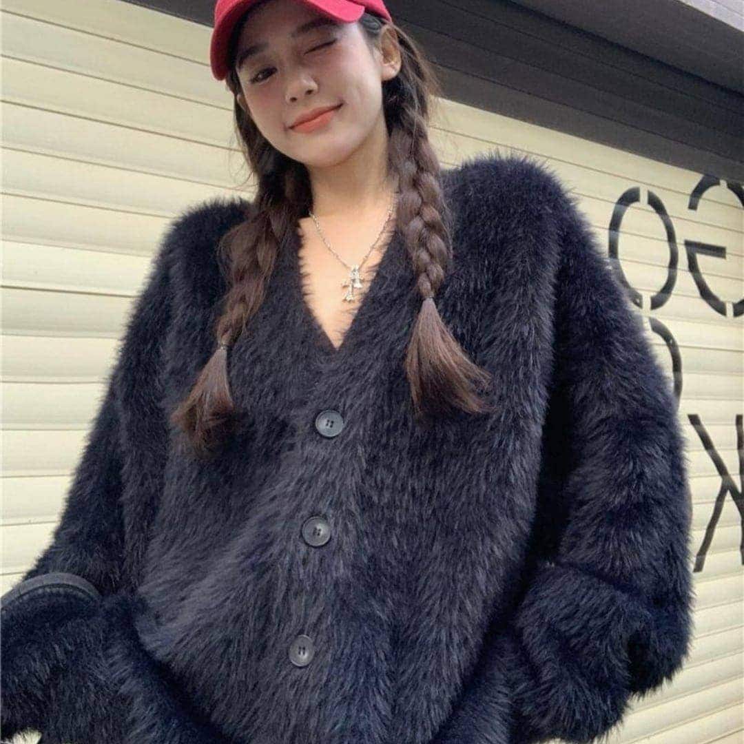 秋 サイズ ゆったり ファッション 羽織り 女っぽ レディース 冬 シルエット アウター かわいい カジュアル トップス 長袖 大人っぽ きれいめ 色っぽ 暖かい カーディガン フェミニン ニット