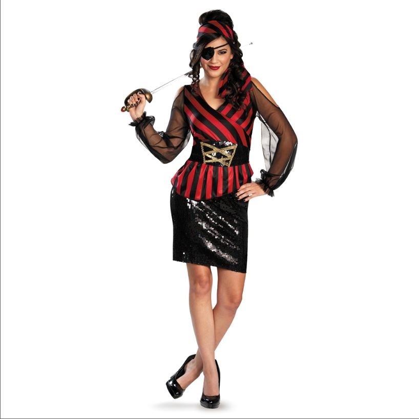 ハロウィン コスプレ ディズニー DISNEY パイレーツオブカリビアン スパンコール セクシー系女海賊 70697M ハロウィン cs0822 pj0822
