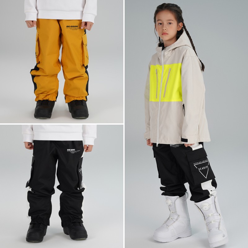 [迅速な出荷] 子供 ズボン スノーボード ウェア パンツ ウィンタースポーツ アスキーウェア 防水 防風 保温 雪遊び 暖かい 単品 男女兼用