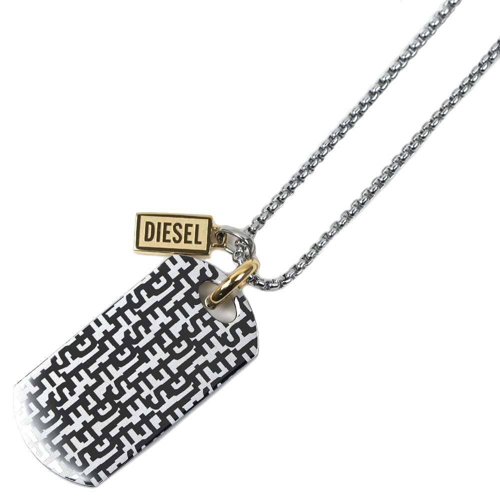 ディーゼル ネックレス ペンダント メンズ シルバー ゴールド ステンレススチール DIESEL DX1431931