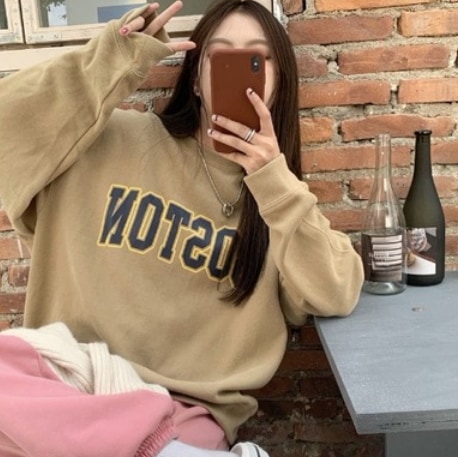 カジュアルトレーナー トップス スウェット 袖あり 長袖 爽やか カジュアル かわいい 大ロゴ入り おしゃれ かっこいい ゆったり ラフ こなれ感 キュート 爽やか ナチュラル 柄 春 秋 冬 4,932円