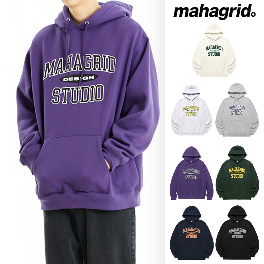 [mahagrid] COLLEGE LOGO HOODIE