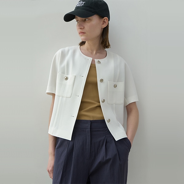 (JK-2939)OUI RAGLAN TWEED SET-UP JACKET 11,324円