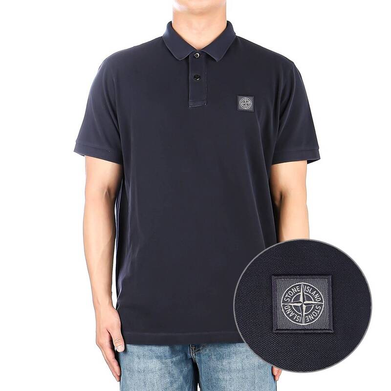 メンズ ロゴ入り襟付き半袖Tシャツ (10152SC67 A0020)