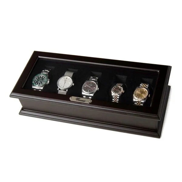 Royal hausen ロイヤルハウゼン 時計収納ケース 腕時計時計コレクションケース ディスプレイケース 5本用 BOX 189982 ブラック