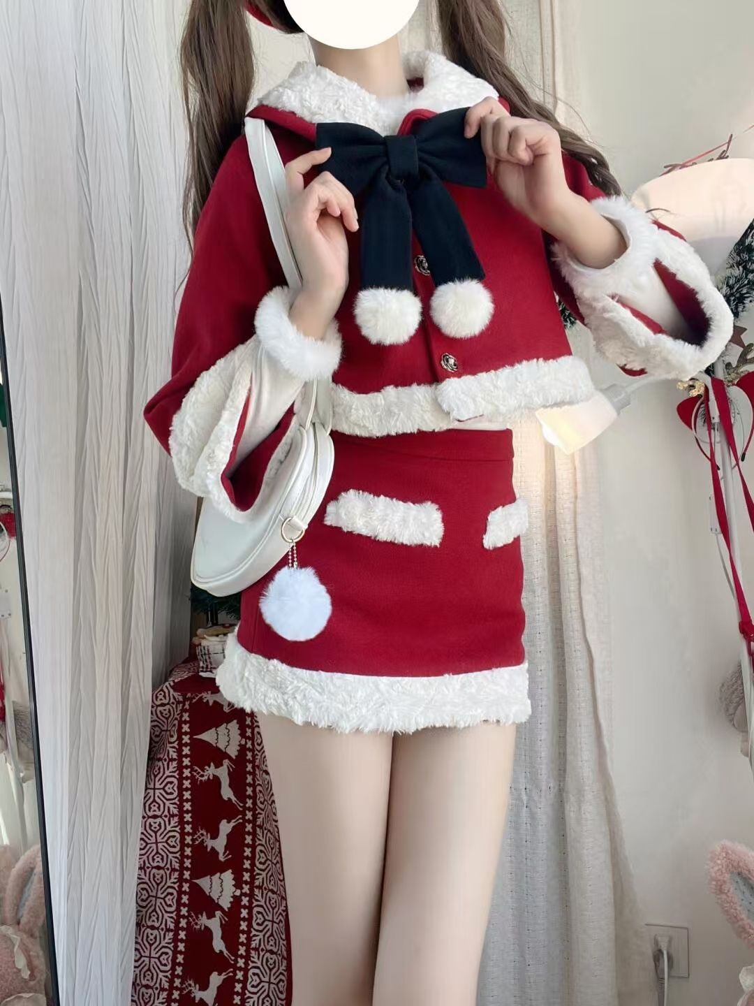 【 3天内迅速な出荷 】サンタ コスプレ レディース 可愛らしいセット パーティー 仮装2セット 5,064円