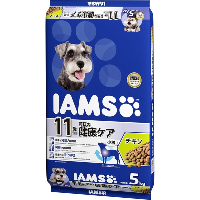 マース アイムス 11歳以上用 毎日の健康ケア チキン 小粒 5kg 犬用フード