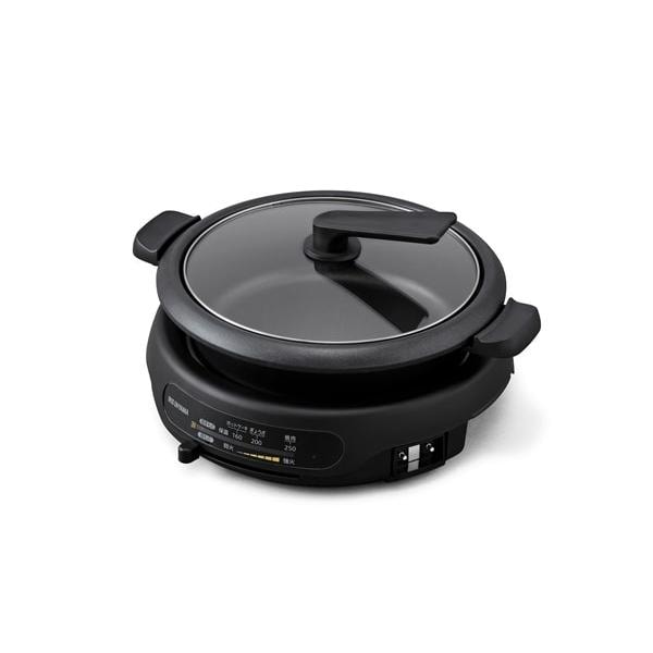 アイリスオーヤマ グリルなべ 1枚プレート ブラック IGU-B1-B