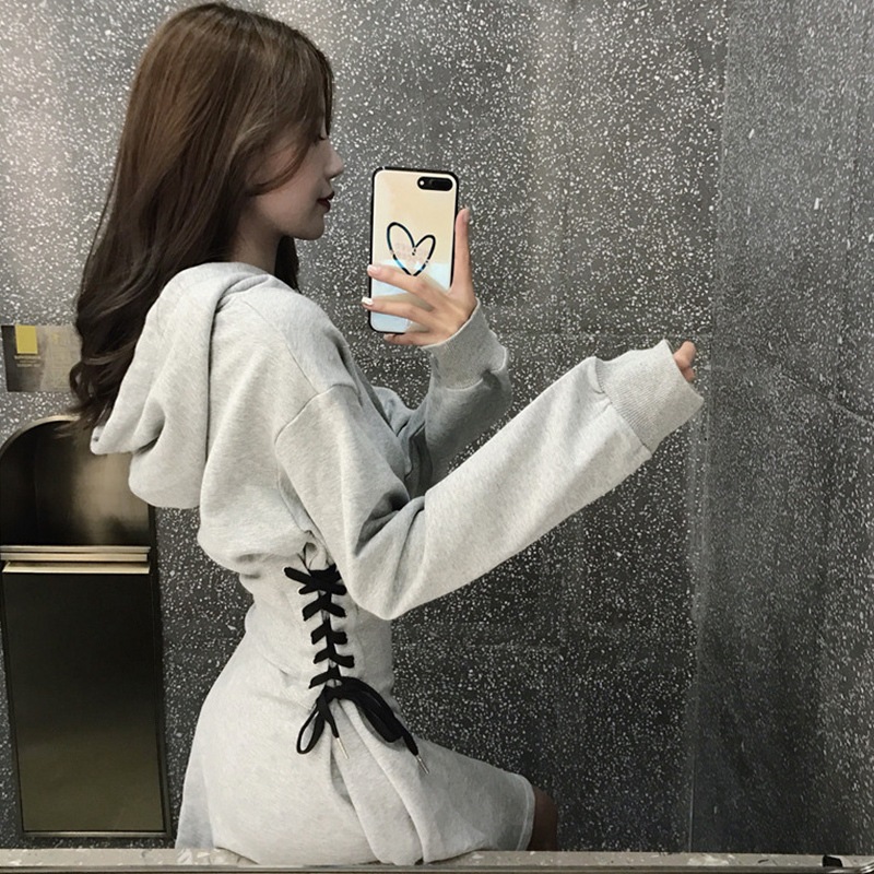 ワンピース パーカー ミニスカート ミニワンピース ミニ ミニ丈 スリム タイト 細身 Aライン リボン フード付き かわいい 大人可愛い きれいめ シンプル カジュアル 大人 上品 おしゃれ お洒落