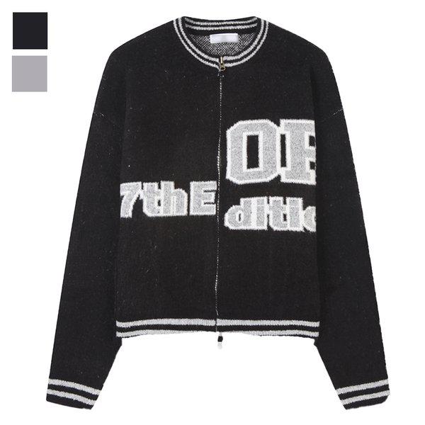 メンズカジュアルORニットジップアップカーディガンAC-CA-Q084-ブラック