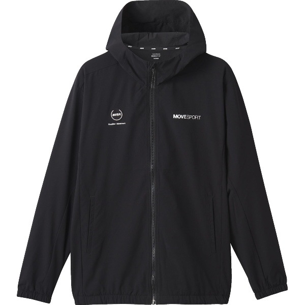 デサント DESCENTE ムーブスポーツ MOVE SPORT AIRY TRANSFER TOUGH ライトリップ フードロゴ フルジップフーディー DMMXJF12-BK 7,862円