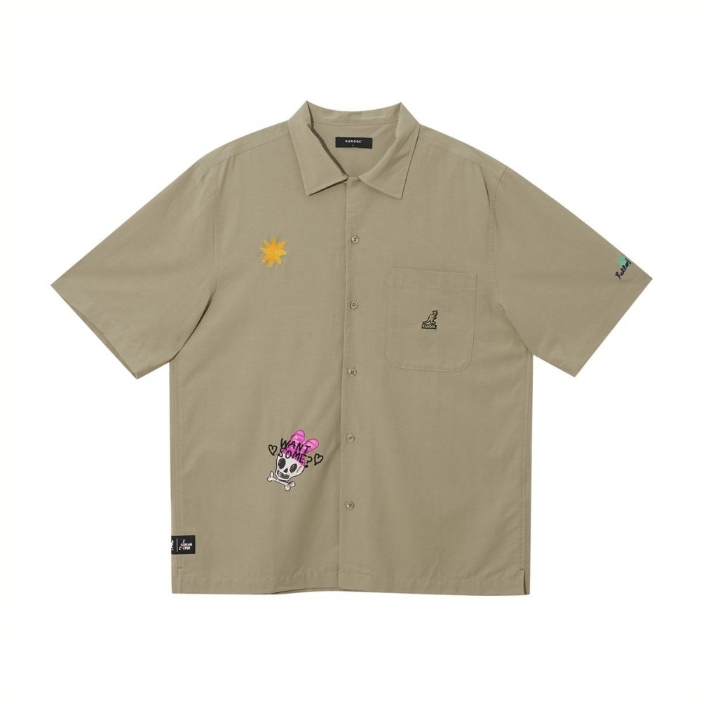 カンゴール ポケットシャツ ベージュ 7064