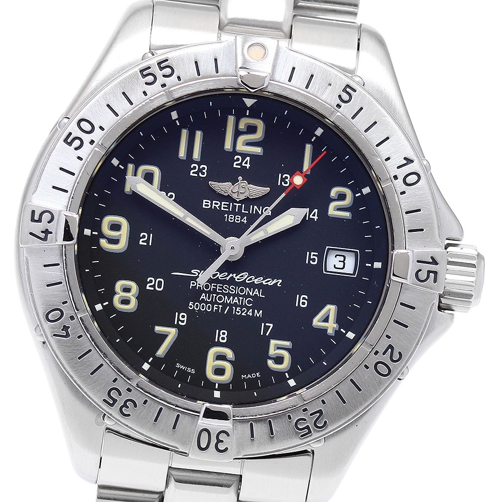 ブライトリング BREITLING A17345 スーパーオーシャン デイト 自動巻き メンズ _900350【中古】