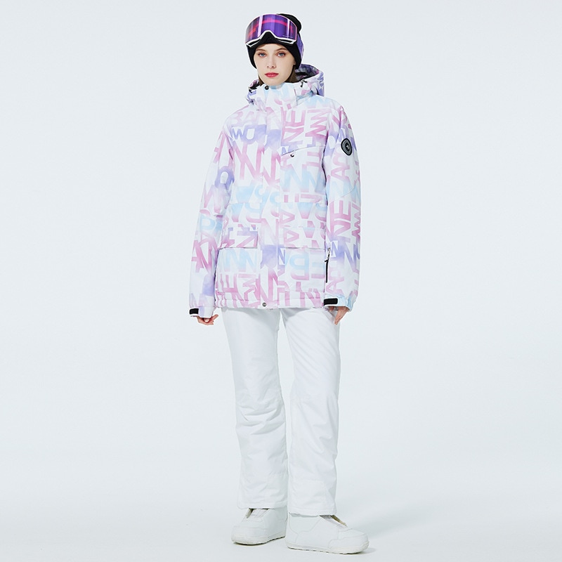 スキー服セット女性冬の屋外防風防水保温厚い単板双板スキーズボン新製品