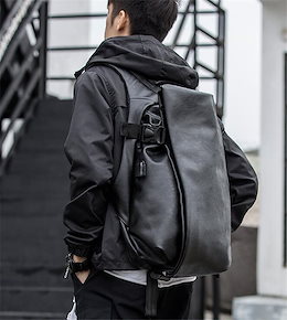 合わせやすい服で 2020 レザー バックパック メンズ 大容量 デイバッグ シンプル トラベルバッグ コンピューター リュックサック ファッション 韓国 学院風 スクールバッグ