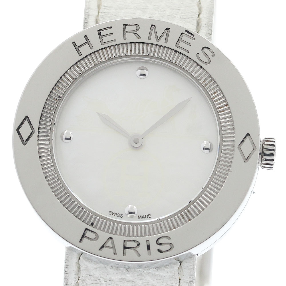 ベルト訳あり エルメス HERMES PP1.410 パスパス クォーツ レディース _938993【中古】