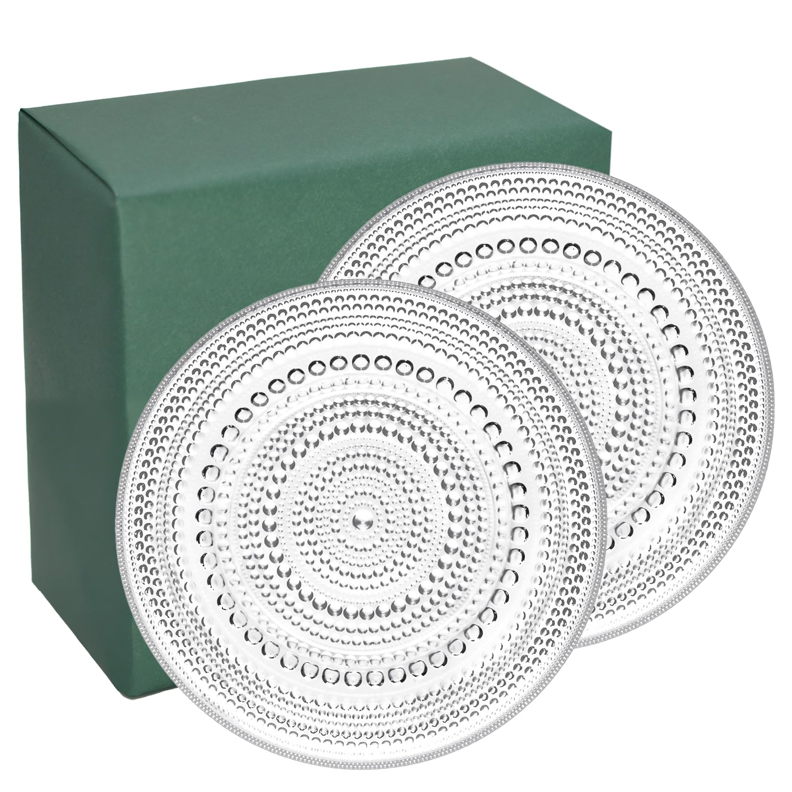 【iittala(イッタラ) 公式ギフトラッピング】 カステヘルミ プレート 皿 17cm ペア (2枚入り) クリア 北欧 食器 クリスマスプレゼント 結婚式 誕生日 ギフト 引越し祝い aW105