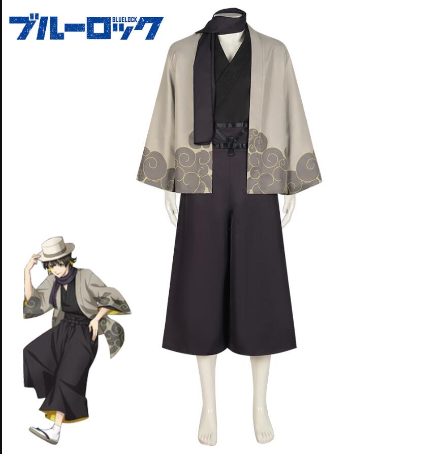 ハロウィン仮装 コスチューム 浴衣 着物 変装 コスプレ衣装 蜂楽廻 LOCK BLUE ブルーロック スーツ ハロウィン 2023年新作入荷コスプレ