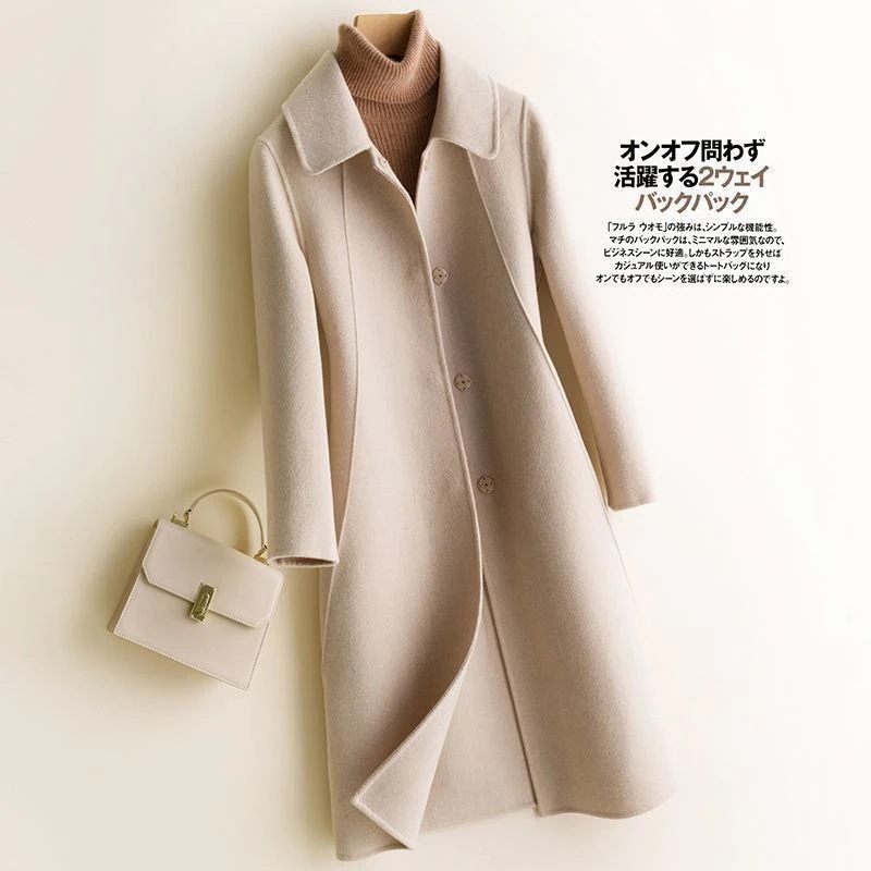 Hot!!!新作セール チェスターコート レディース ロングコート オーバーコート 厚手 ミドル丈 スタイリッシュ ゆったり 秋 冬 上品 通勤 通学 無地 高級感 暖かい