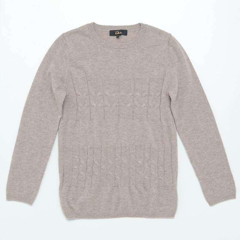 [最安値挑戦]！ /ウール混クルーネックニットレディースセーター