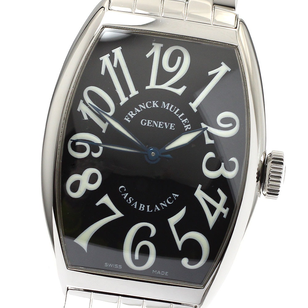 フランクミュラー FRANCK MULLER 5850 トノーカーベックス カサブランカ 自動巻き メンズ 美品 _918462【中古】