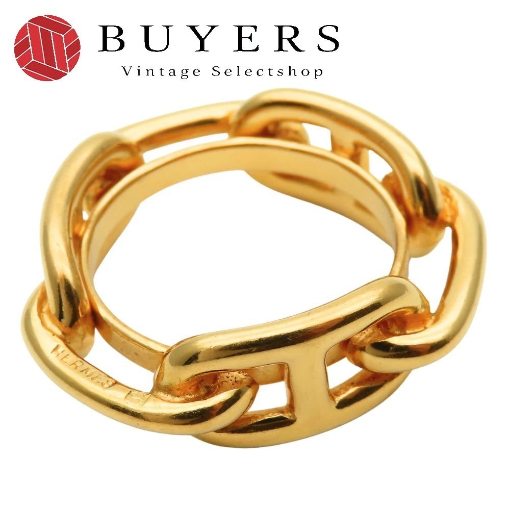 中古 スカーフリング シェーヌダンクル メタル ゴールド GP アクセサリー メッキ レディース 女性 15,682円