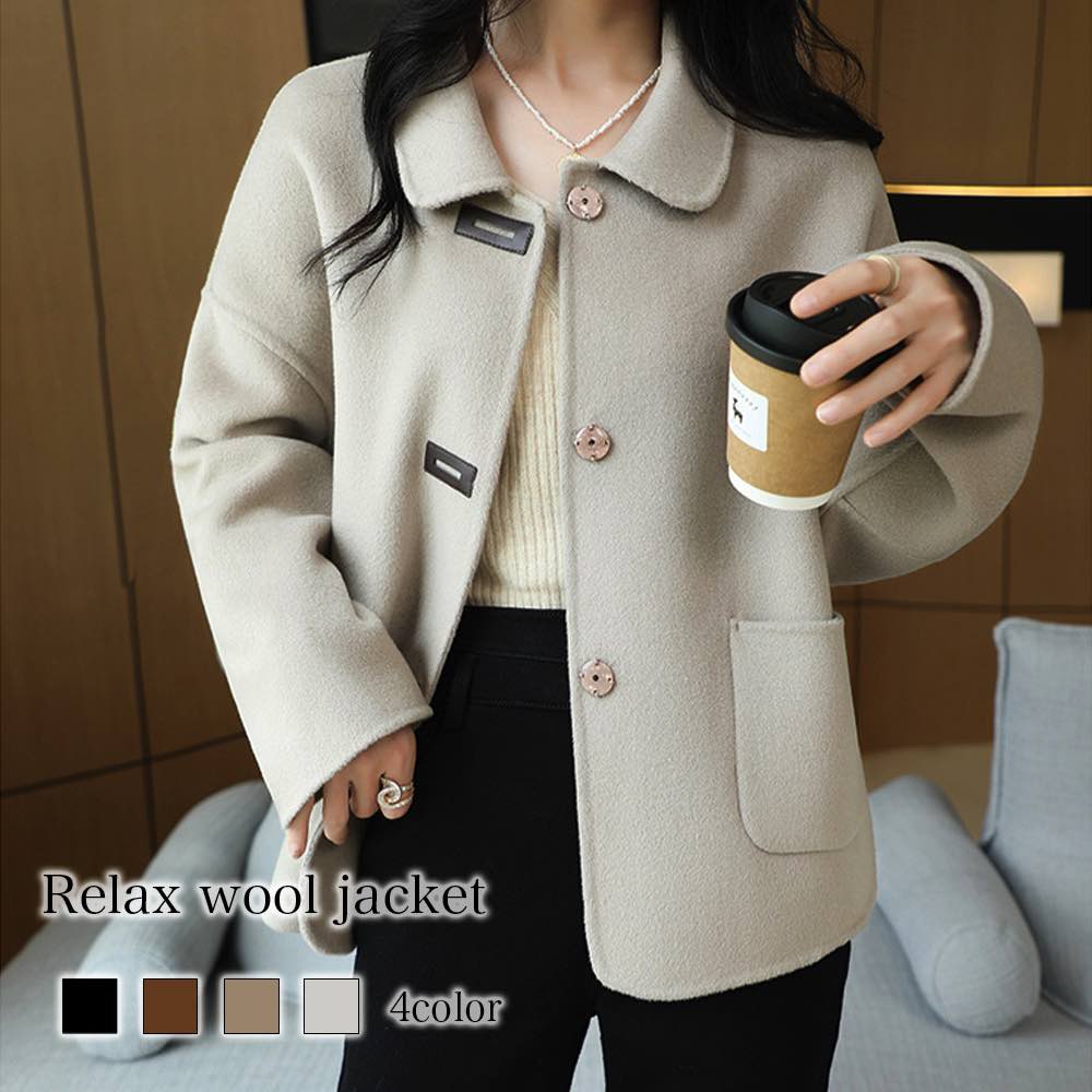 ステンカラーコート レディース ウールジャケット コート 50代 40代 コーデ トレンチコート 丈 ミドル ロングコート ロング 大人 ウール 人気 冬 厚手 チェスターコート ピーコート トレーナ 11,974円