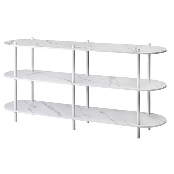 オープンラック3段 ホワイト （約W155×D38×H76cm） 15,163円