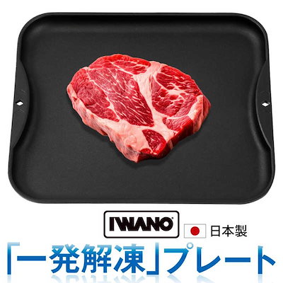 他サイト： IWANO　一発解凍プレート(解凍皿) ブラック　AWKSDの商品画像
