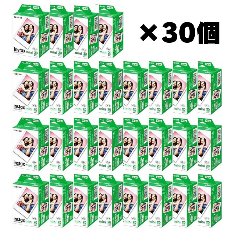 チェキフィルム instaxmini 2パック品(20枚入) 600枚セット(30個入り) 富士フイルム カラーフィルム
