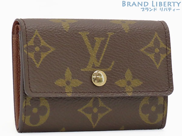 未使用ルイヴィトンモノグラムポルトモネプラコインケース小銭入れコンパクト財布ダークブラウンM61930
