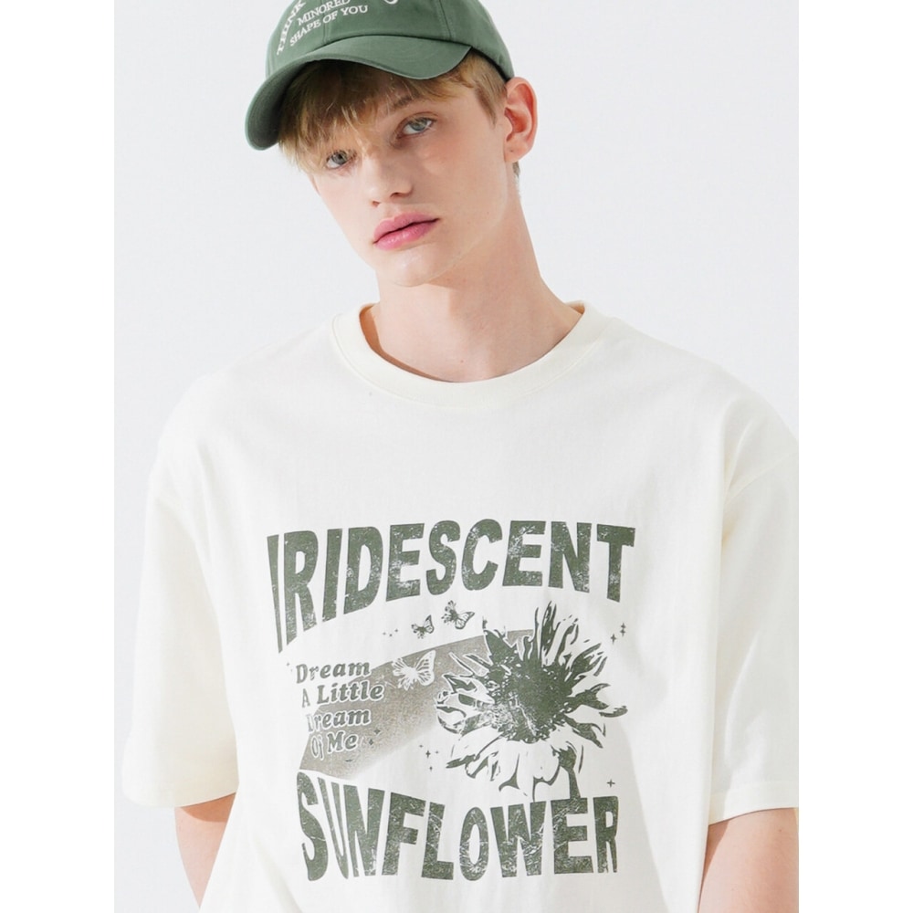 WV PROJECTサンフラワー半袖TシャツクリームMJST7672