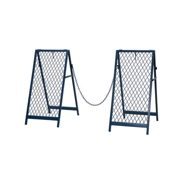 住まいスタイル TW003BLU スタンド式チェーンゲート TWILL(ツイル) ブルーグレー メーカー直送