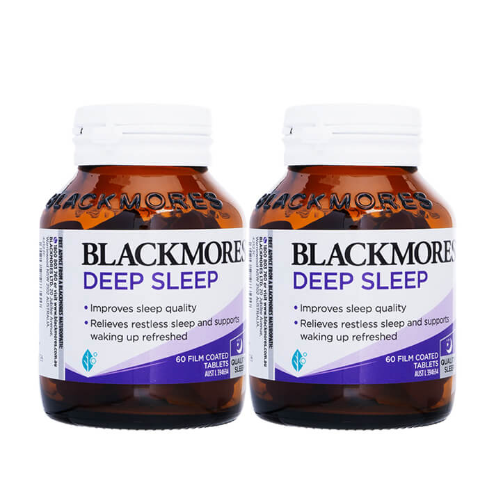 ディープスリープ 60錠 2本 ブラックモアズ Blackmores Deep Sleep バレリアン 海外直送 国際郵便発送 日時指定不可