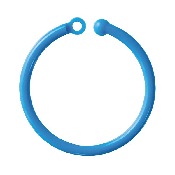 (まとめ) ミツヤ カラープラリング 内径30mm青 CCR-02-50P-BU 1パック（50本） (×30セット)