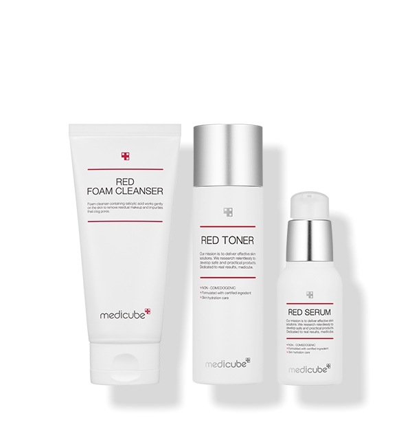 レッドラインスターターセット（レッドフォームクレンザー120ml+レッドトナー2.0 100ml+レッドセラム2.0 30ml）