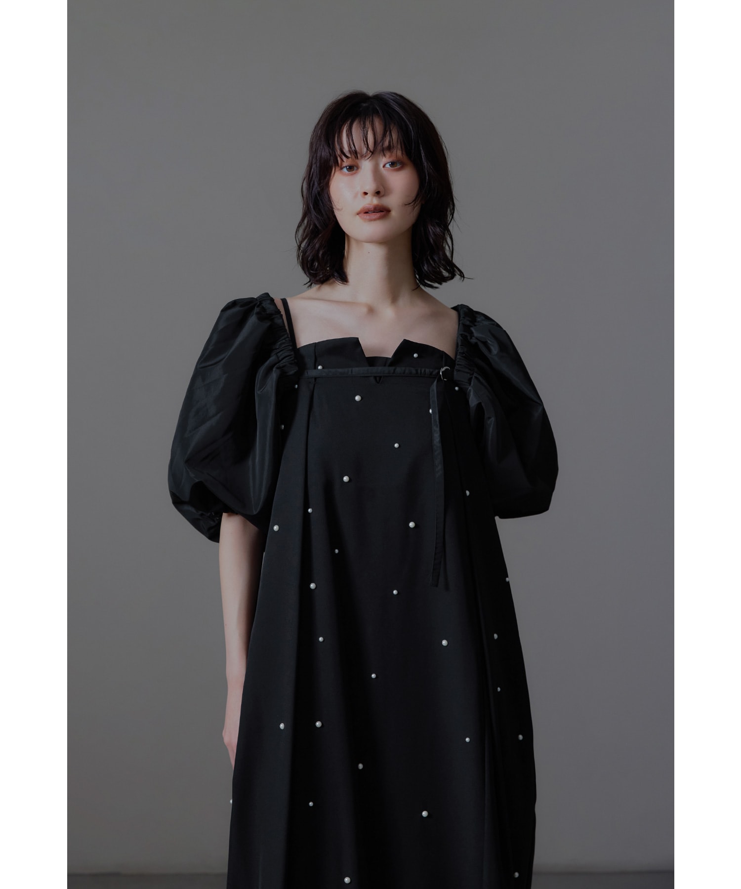 ボリュームパフオーバースリーブ レディース 結婚式 ボレロ カーディガン 羽織 ショート丈 無地 シンプル 体型カバー 二の腕カバー ドレス お呼ばれ パーティー フォーマル 二次会 披露宴 謝恩会
