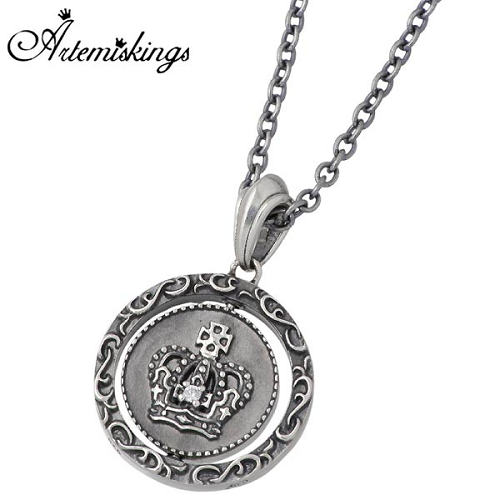 アルテミスキングス ARTEMIS KINGS ローテーション クラウン シルバー ペンダントトップ アクセサリー チェーン別売り キュービック 王冠 鷲 シルバー 925 AKP0050