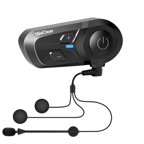 WECLEAR-L1 バイクヘルメットヘッドセット bluetooth V5.3 ソロツー バイクインカム 40mm高性能HDスピーカー 音楽インカム DSP/CVC騒音抑制技術 ノイズキャンセリング