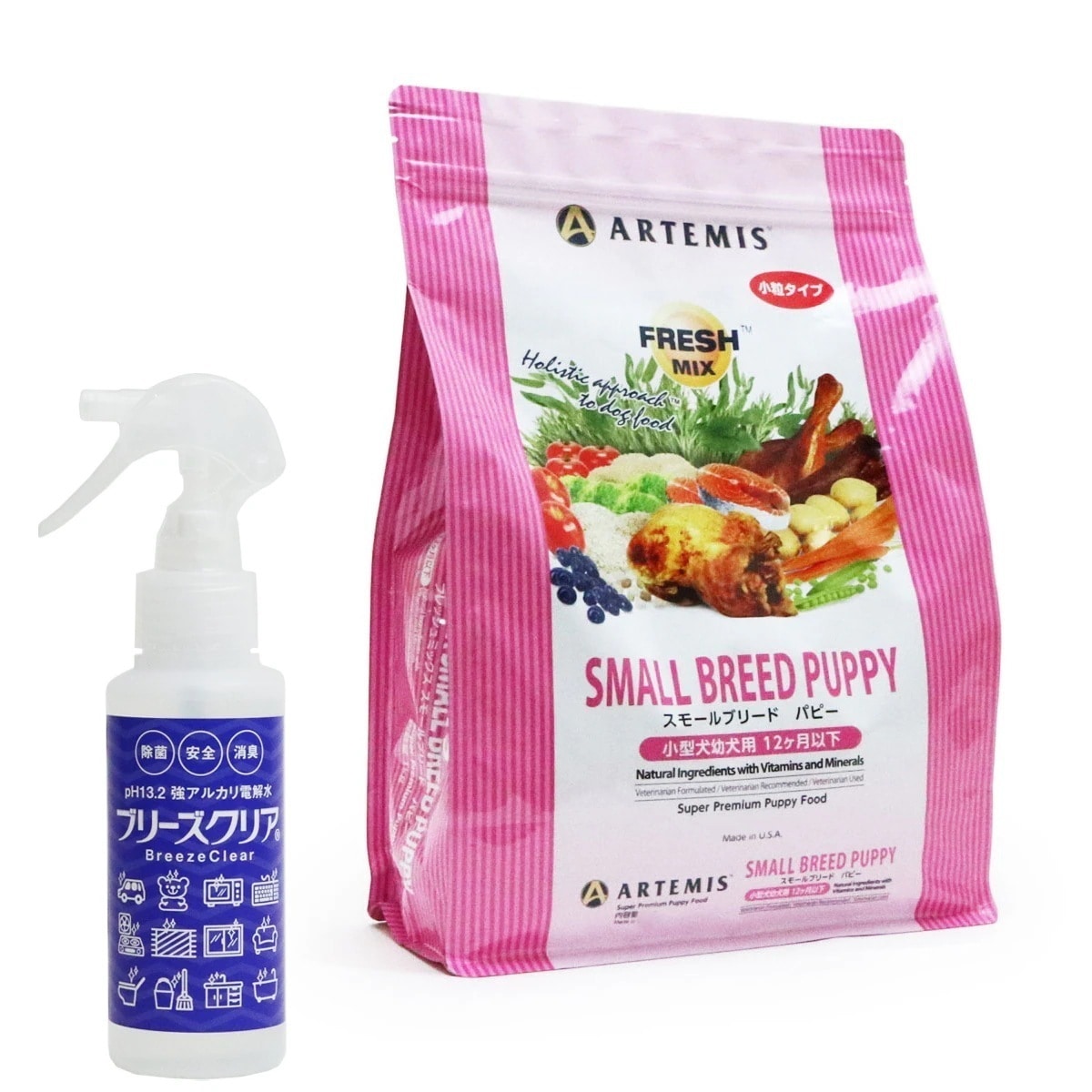 フレッシュミックス ドッグフード スモールブリード パピー 3kg【ph13.2強アルカリ電解水100ml付き】 6,600円