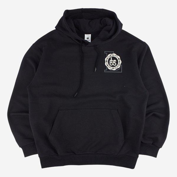 ルーズフィット エッセンシャル フード付きスウェットシャツ QQ123LHD11 BLK