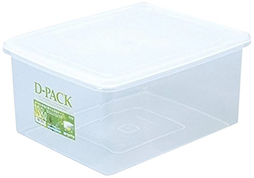 (ケース販売) 日本製 保存容器 Dパック 深型 D-11d 13.8L ナチュラル 16個入り 071606