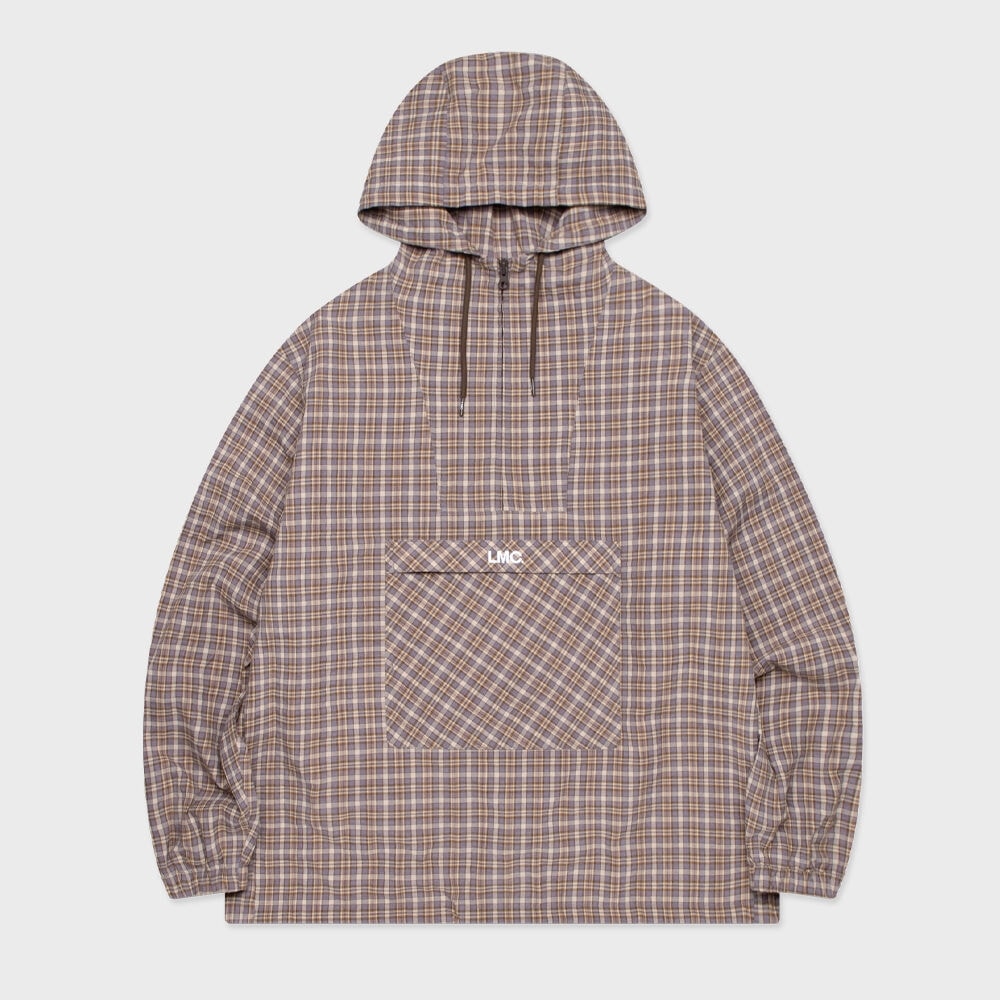 LMC OG チェックアノラックジャケットパープル
