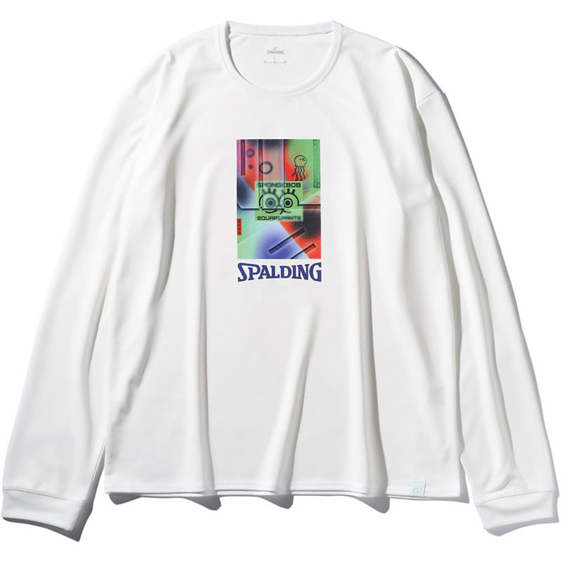 ロングスリーブTシャツ スポンジ・ボブ ネオンアート バスケットボール 長袖Ｔシャツ (smt25154s-2000)